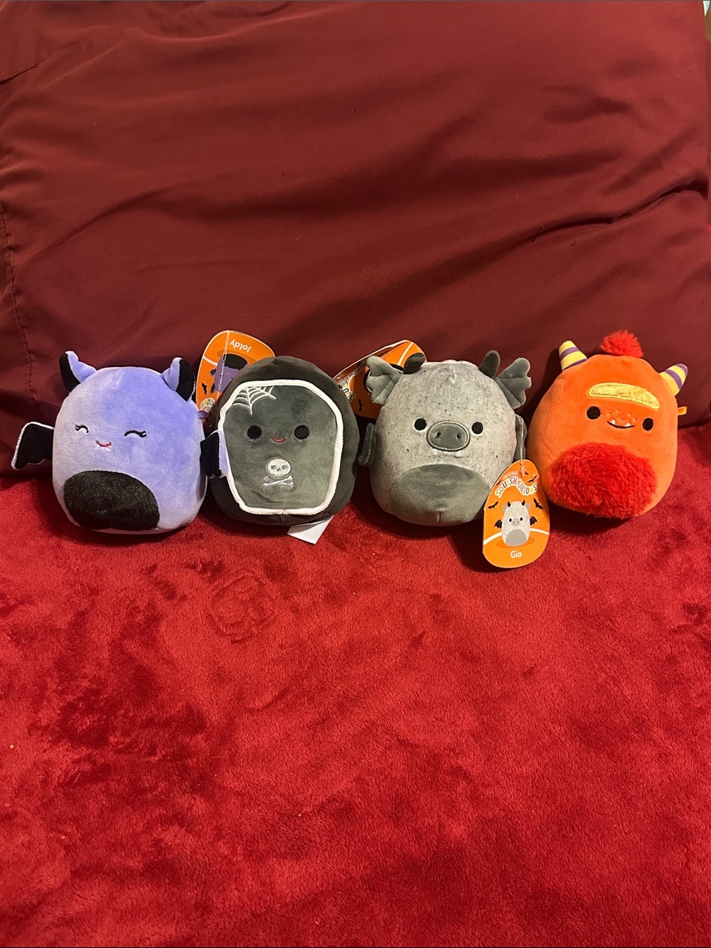 Squishmallows Halloween 2023 5” Plush Bundle – Joldy, Alva, Gio, & Ernest - NWT